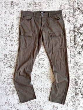 PAIGE Dylan Men’s Olive Brown Utility Cargo Pant Trousers